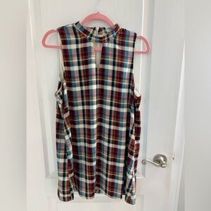 ModCloth Pink Owl Plaid Shift Dress Tunic